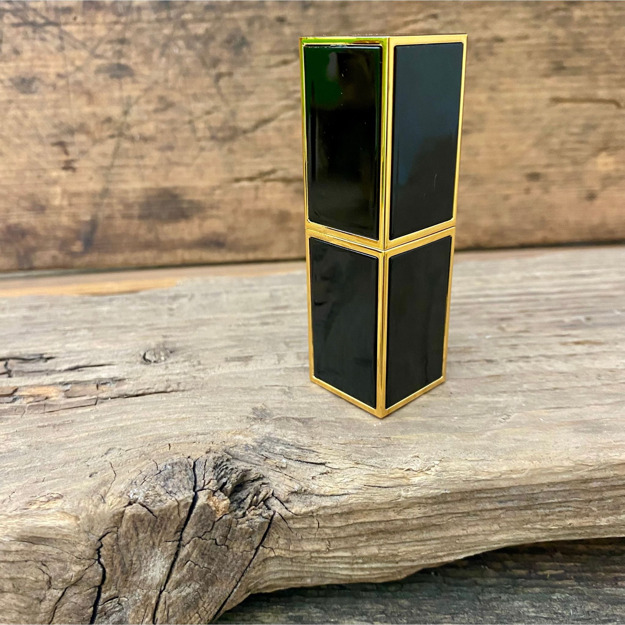 Lippenstifthülse Luxus Black & Gold