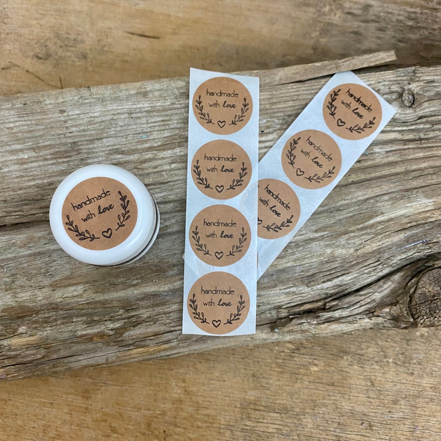 Aufkleber Handmade With Love 25 Stk.