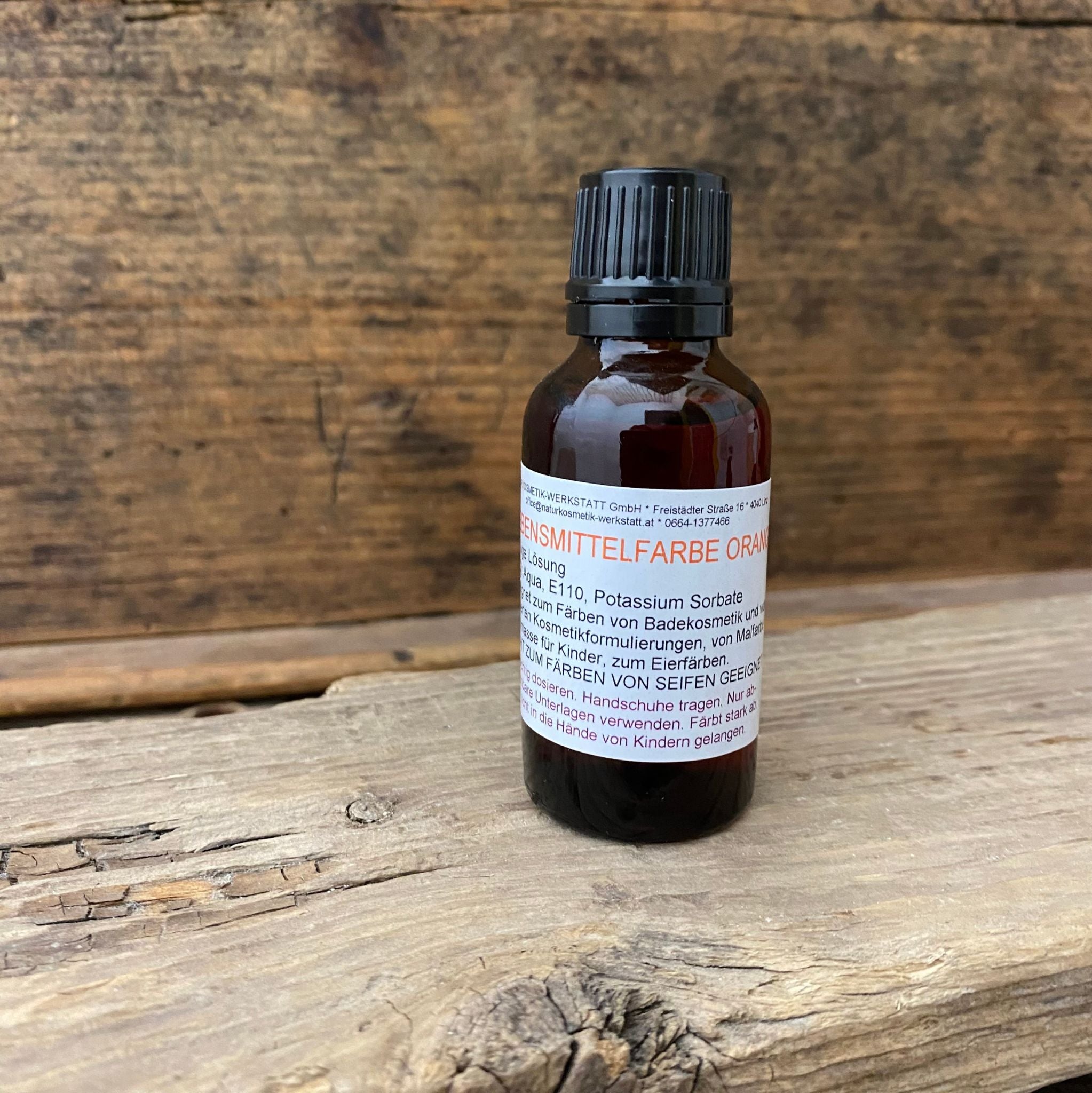 Lebensmittelfarbe Orange, 1 %ige Lösung - 30 ml