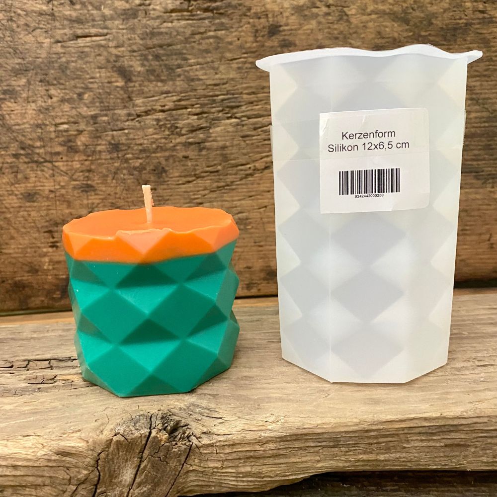 Kerzenform Silikon 12 cm Ø 6,5 cm